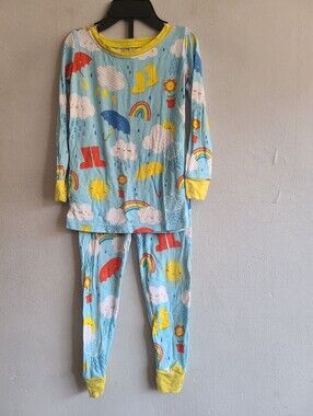 Little Sleepies 18-24m Sunshowers rainy day 2 piece long sleeve & pants Pj set